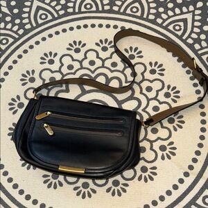 Marc By Marc Jacobs Black and Gold Crossbody Bag